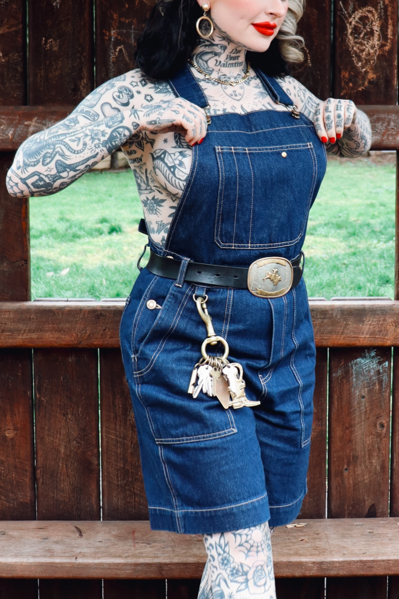 Denim Cropped Brumby Suit