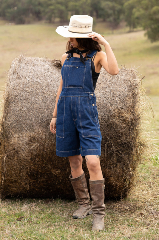 Denim Cropped Brumby Suit