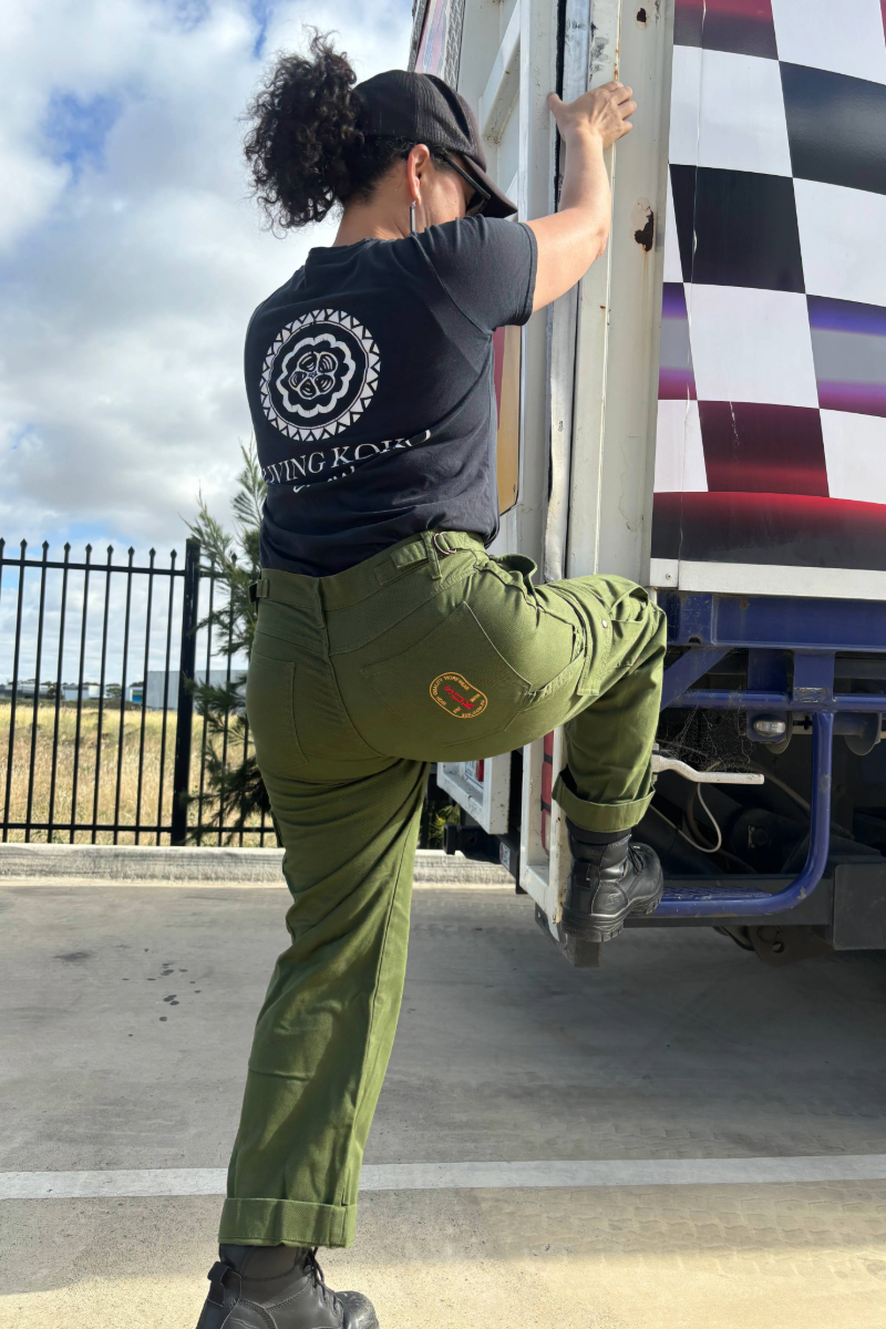 Mid Rise Cargo Pants - Hunter