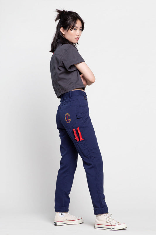 2 Way Work Pants Blue