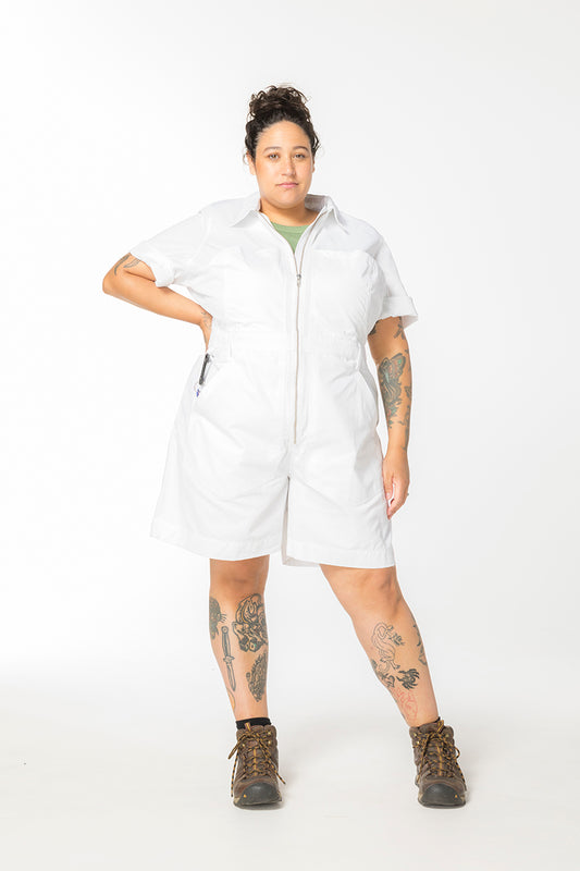 Ripstop 2.0 Cropped Lagoon Suit - Long - White