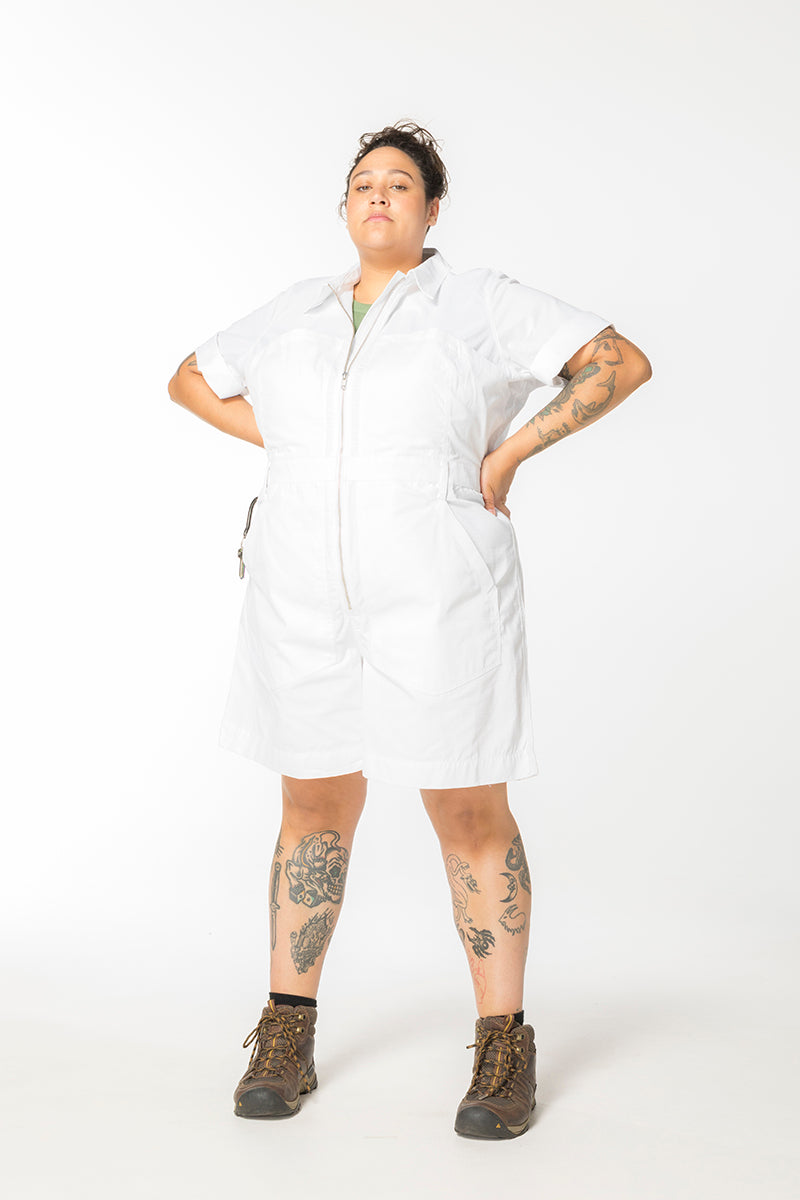 Ripstop 2.0 Cropped Lagoon Suit - Long - White