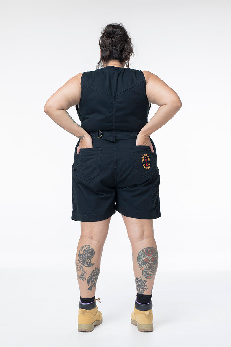 Cropped Yard Suit - Short - Black