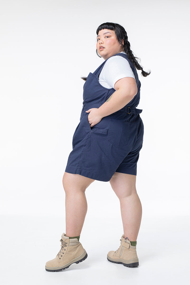 Cropped Yard Suit - Short - Blue