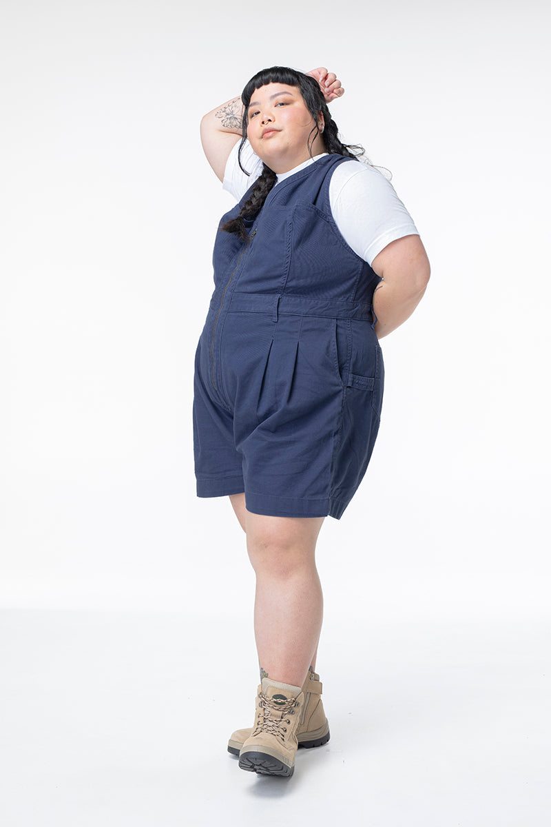 Cropped Yard Suit - Short - Blue
