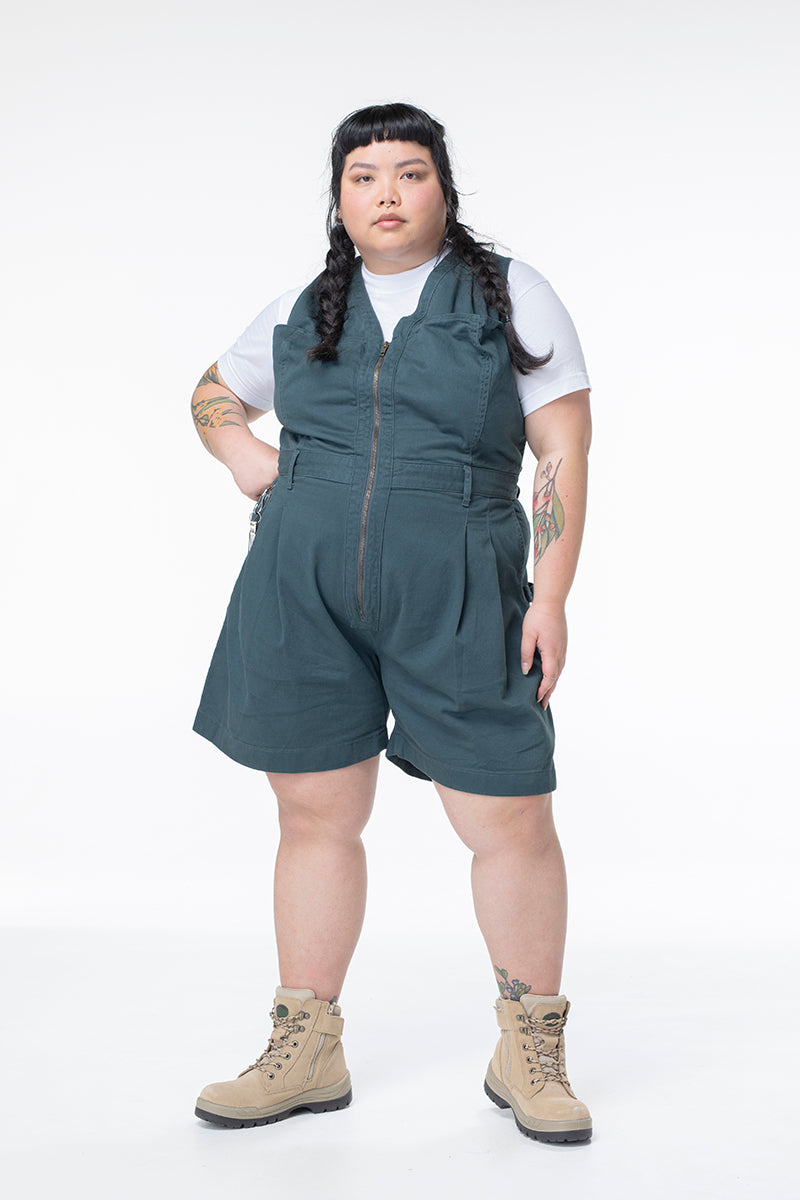 Cropped Yard Suit - Long - Green