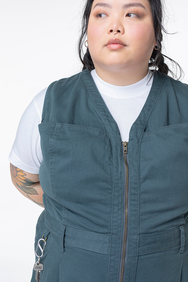 Cropped Yard Suit - Long - Green