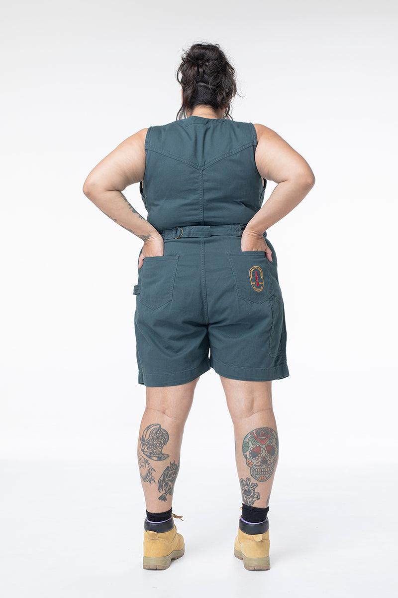 Cropped Yard Suit - Long - Green