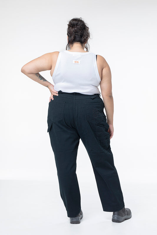 2 Way Work Pants - Discreet Black