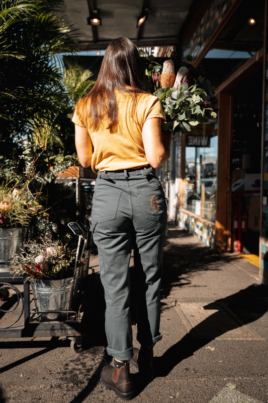 2 Way Work Pants Green