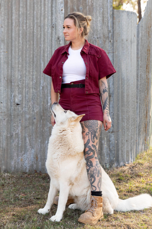 Isa Shirt - Burgundy