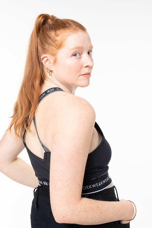 Sports Crop Top - Black