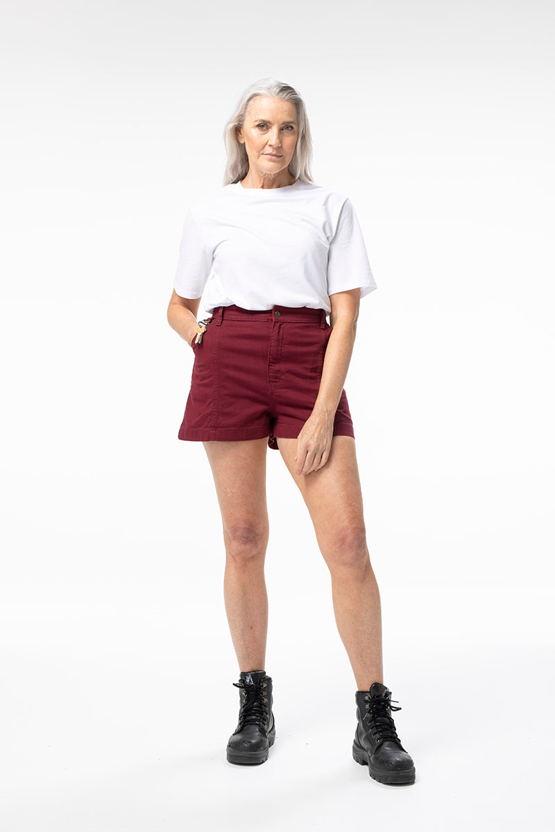 Tinnie Shorts - Burgundy