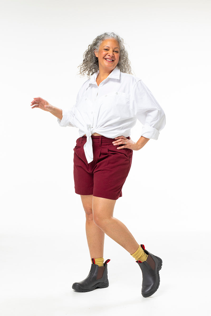 Utility Shorts - Burgundy