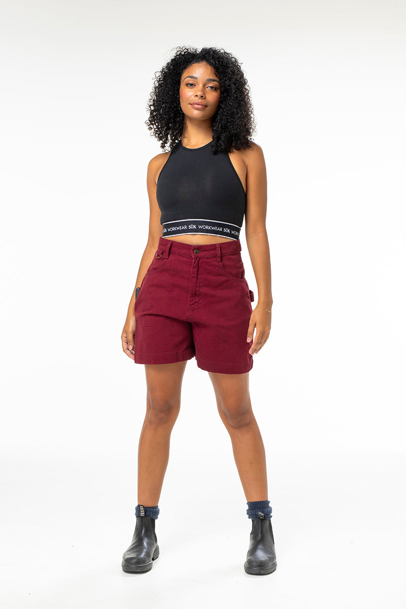 Utility Shorts - Burgundy