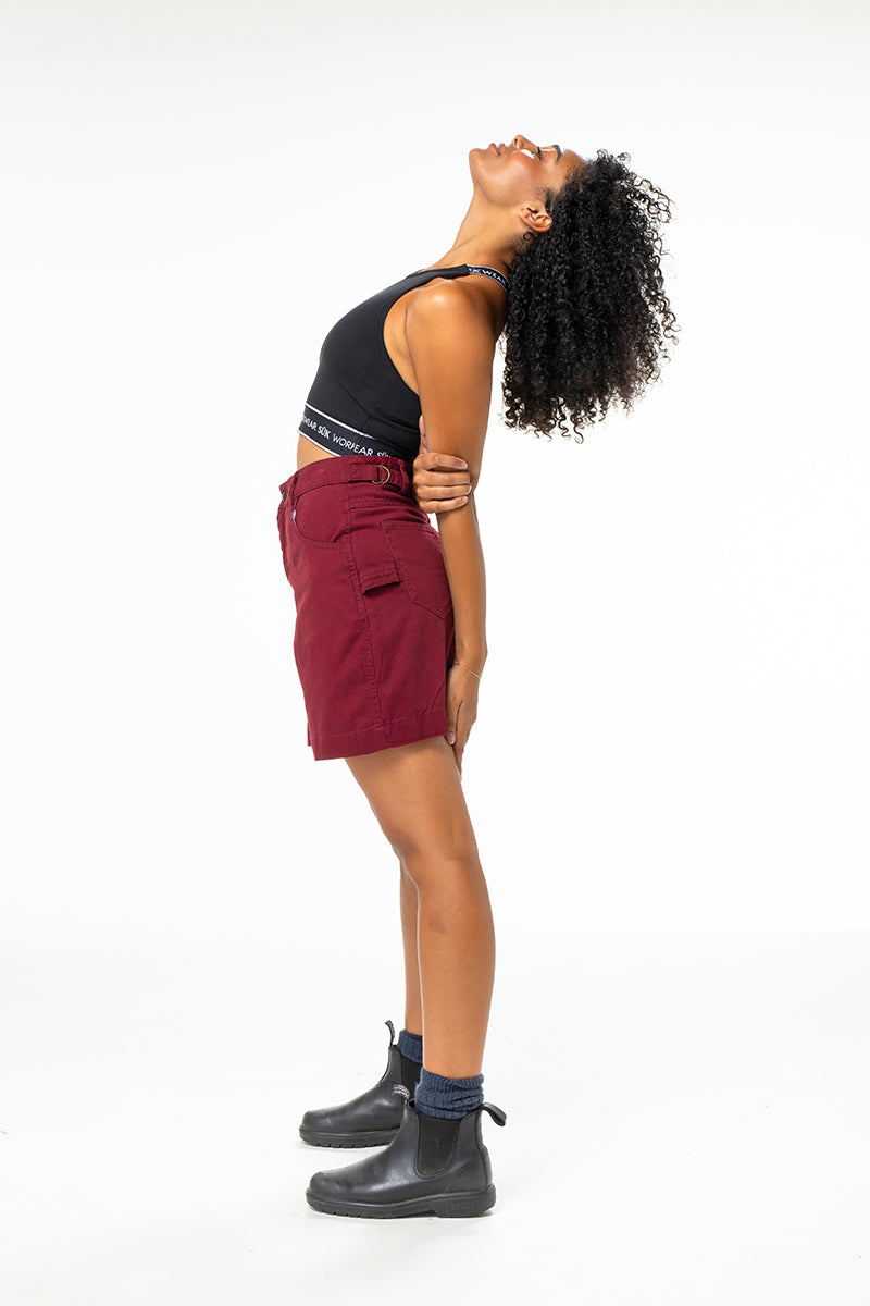 Utility Shorts - Burgundy