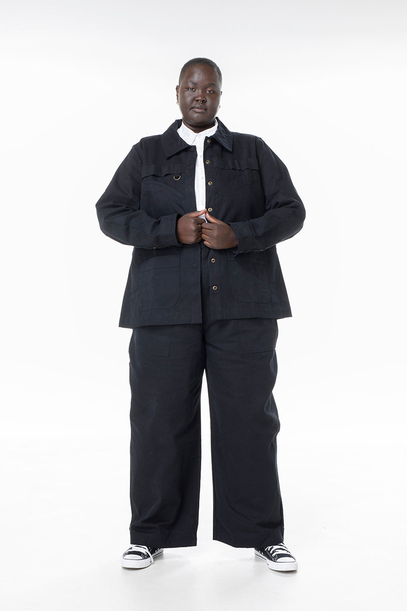 Canvas Bullant Jacket - Black