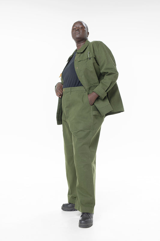 Canvas Construction Pants - Hunter