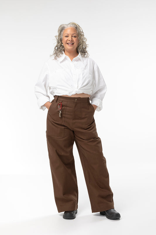 Canvas Construction Pants - Umber