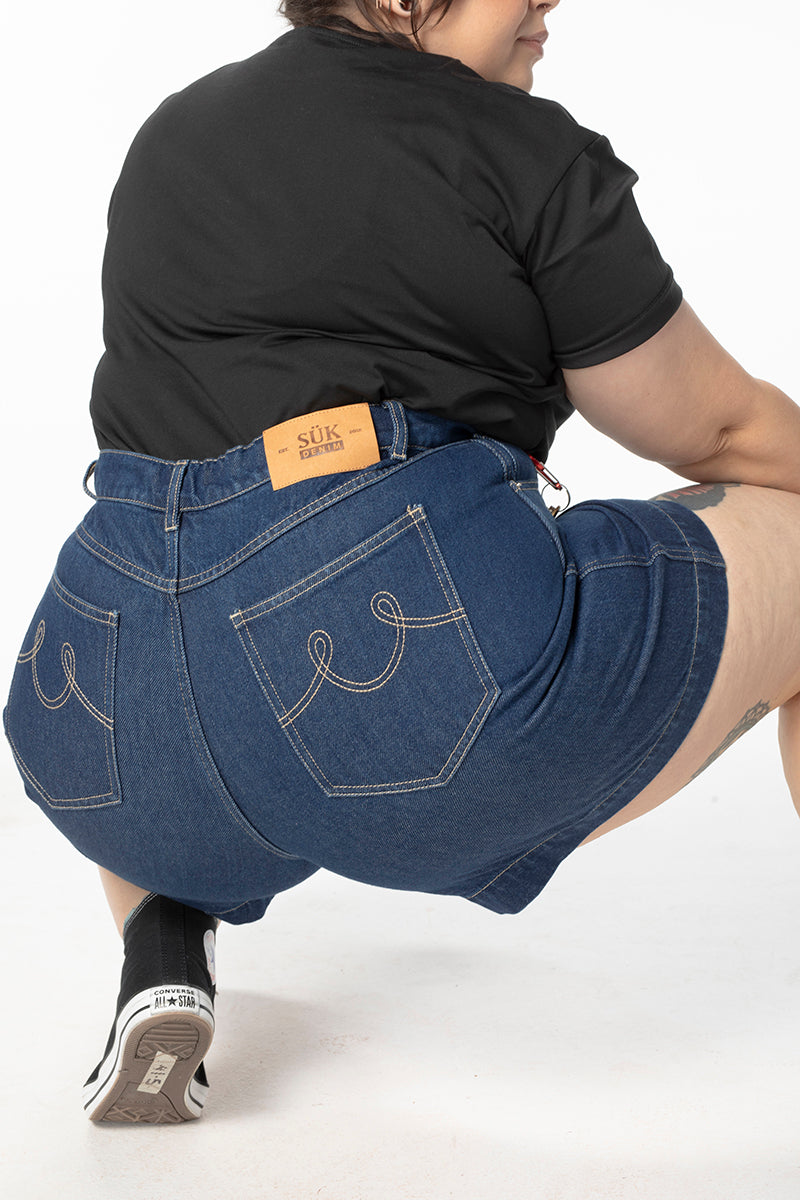 Denim Trophy Shorts