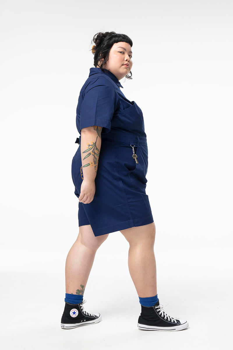 Ripstop 2.0 Cropped Lagoon Suit - Long - Navy