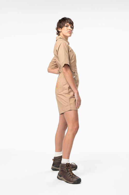 Ripstop 2.0 Cropped Lagoon Suit - Long - Taupe