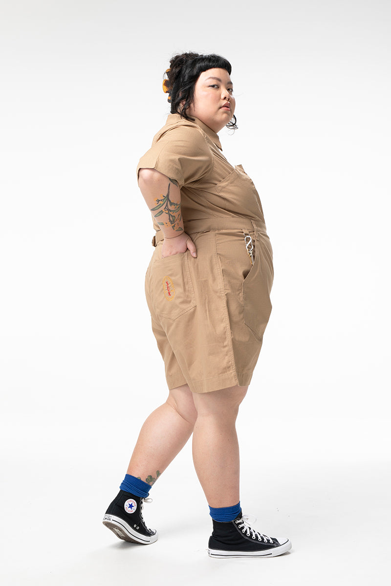 Ripstop 2.0 Cropped Lagoon Suit - Short - Taupe