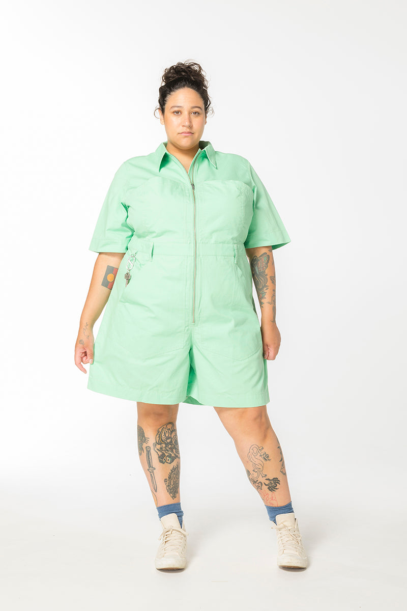 Ripstop Cropped Lagoon Suit Pastel Short Body