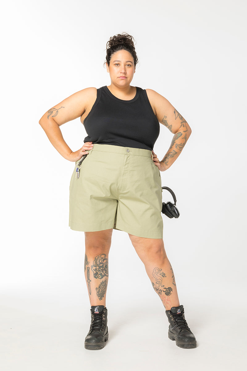 Ripstop Utility Shorts - Khaki
