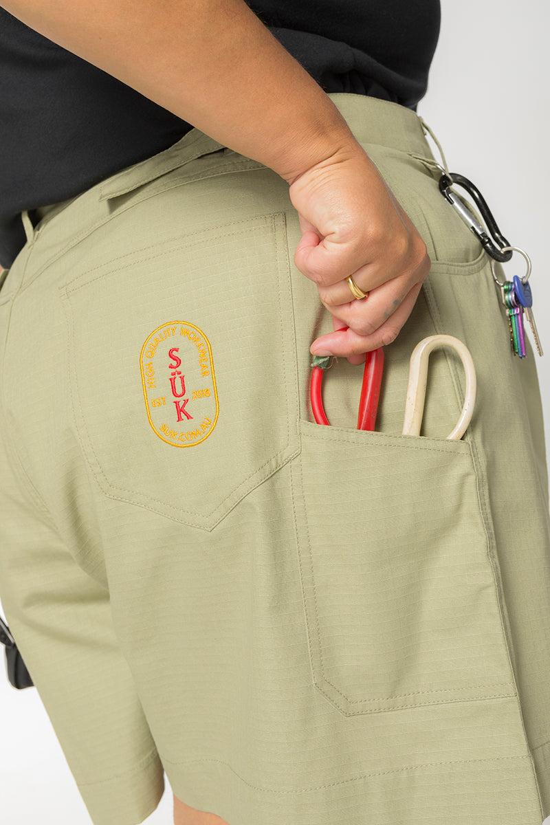 Ripstop Utility Shorts - Khaki