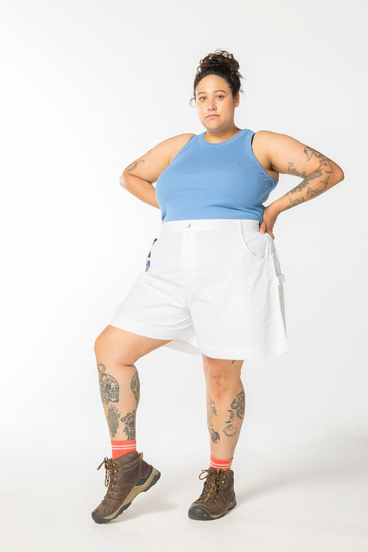 Ripstop Utility Shorts - White