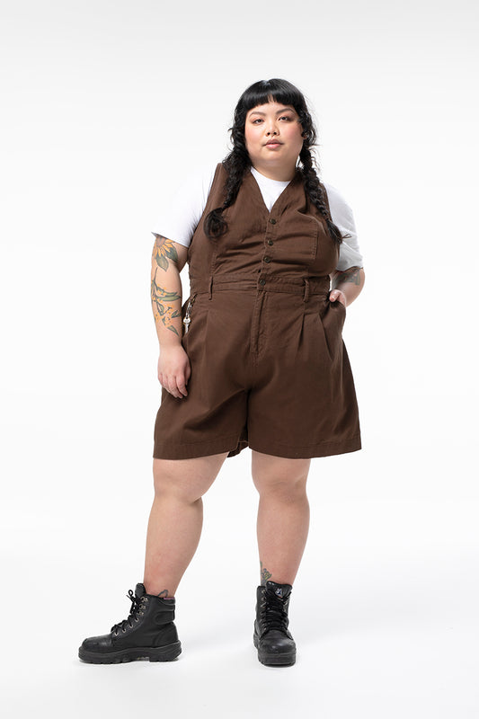 Cropped Roper Suit - Umber