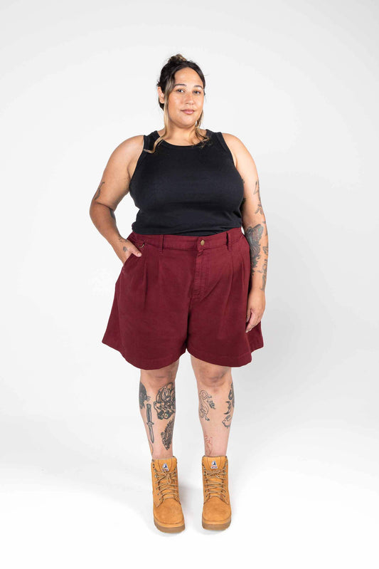 Gunnee Shorts - Burgundy