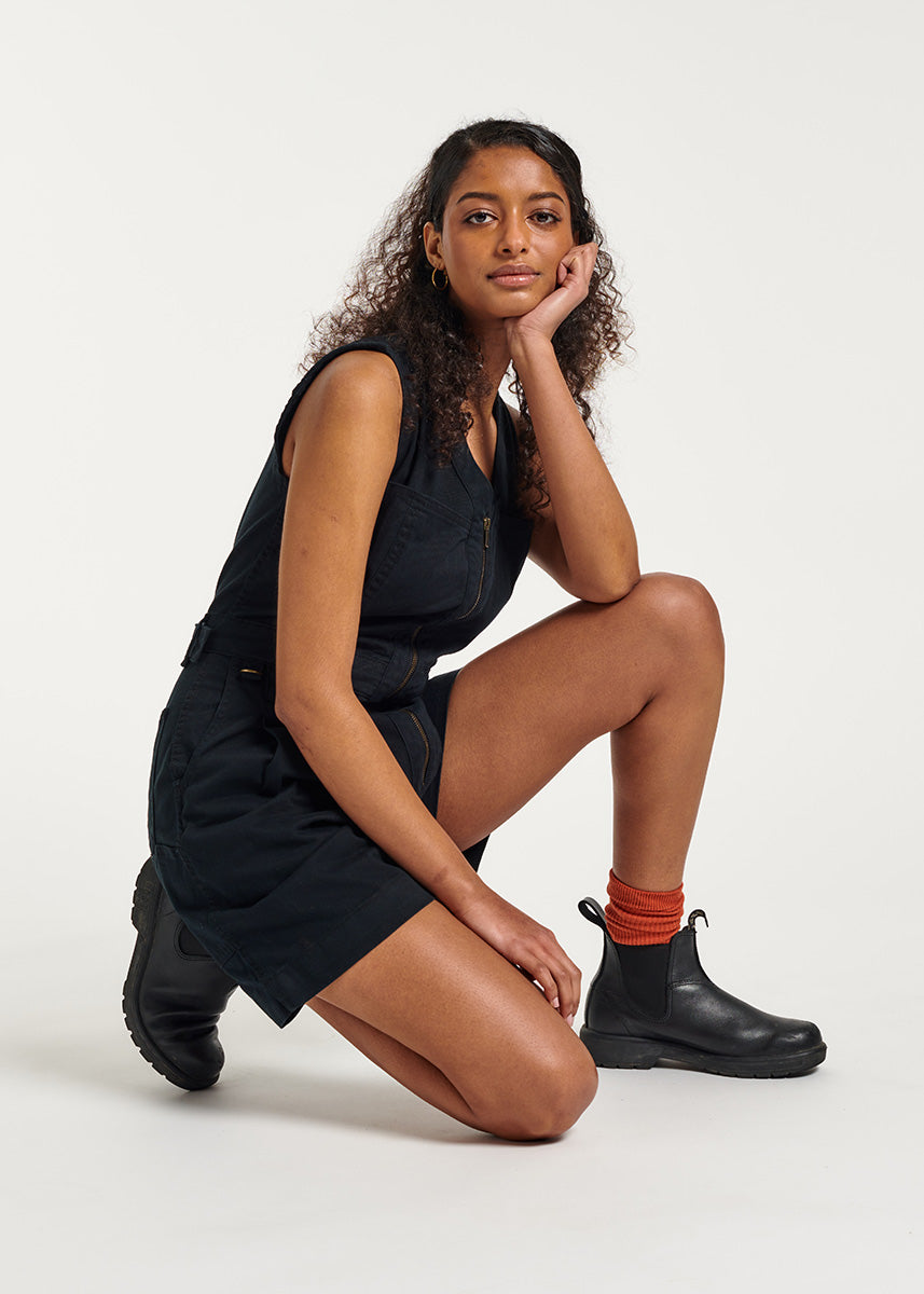 Cropped Yard Suit - Short - Black