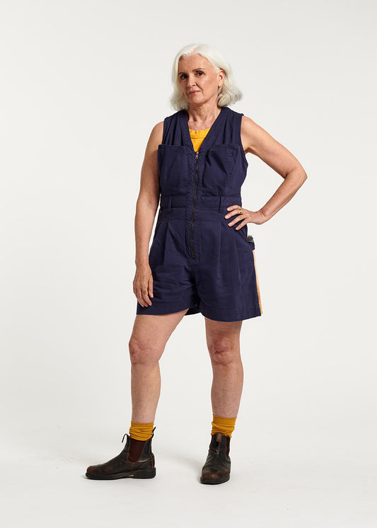 Cropped Yard Suit - Short - Blue