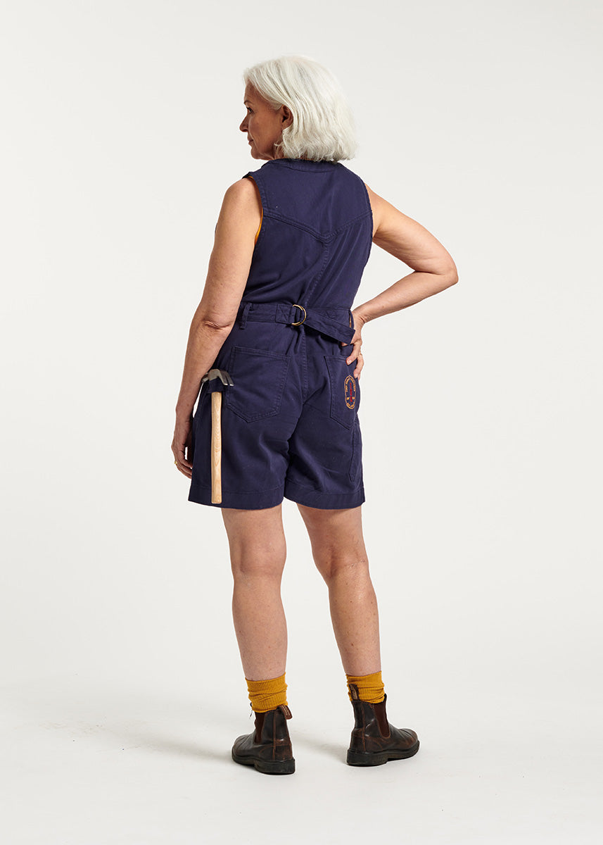 Cropped Yard Suit - Short - Blue