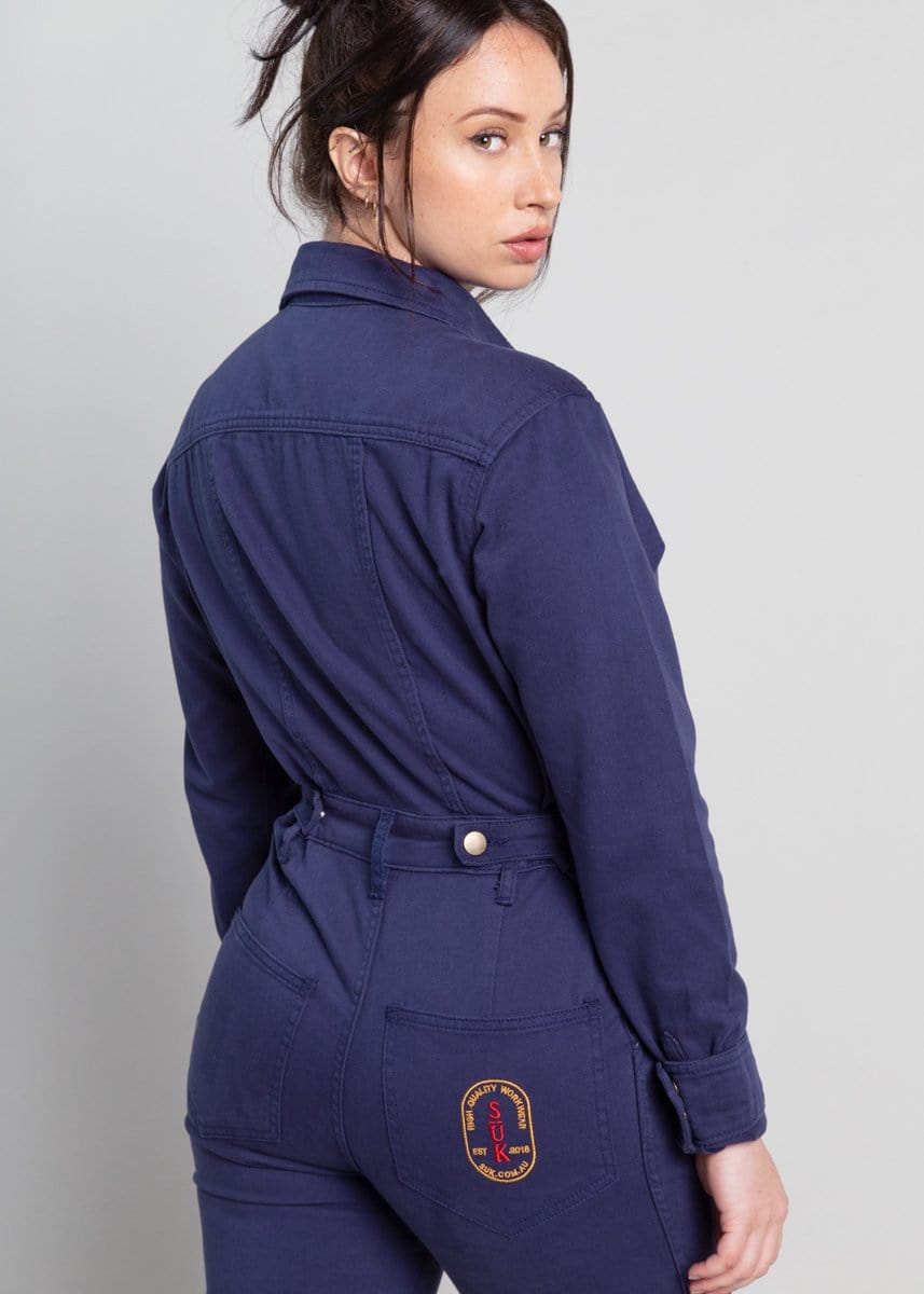 Ringer Suit - Short - Blue