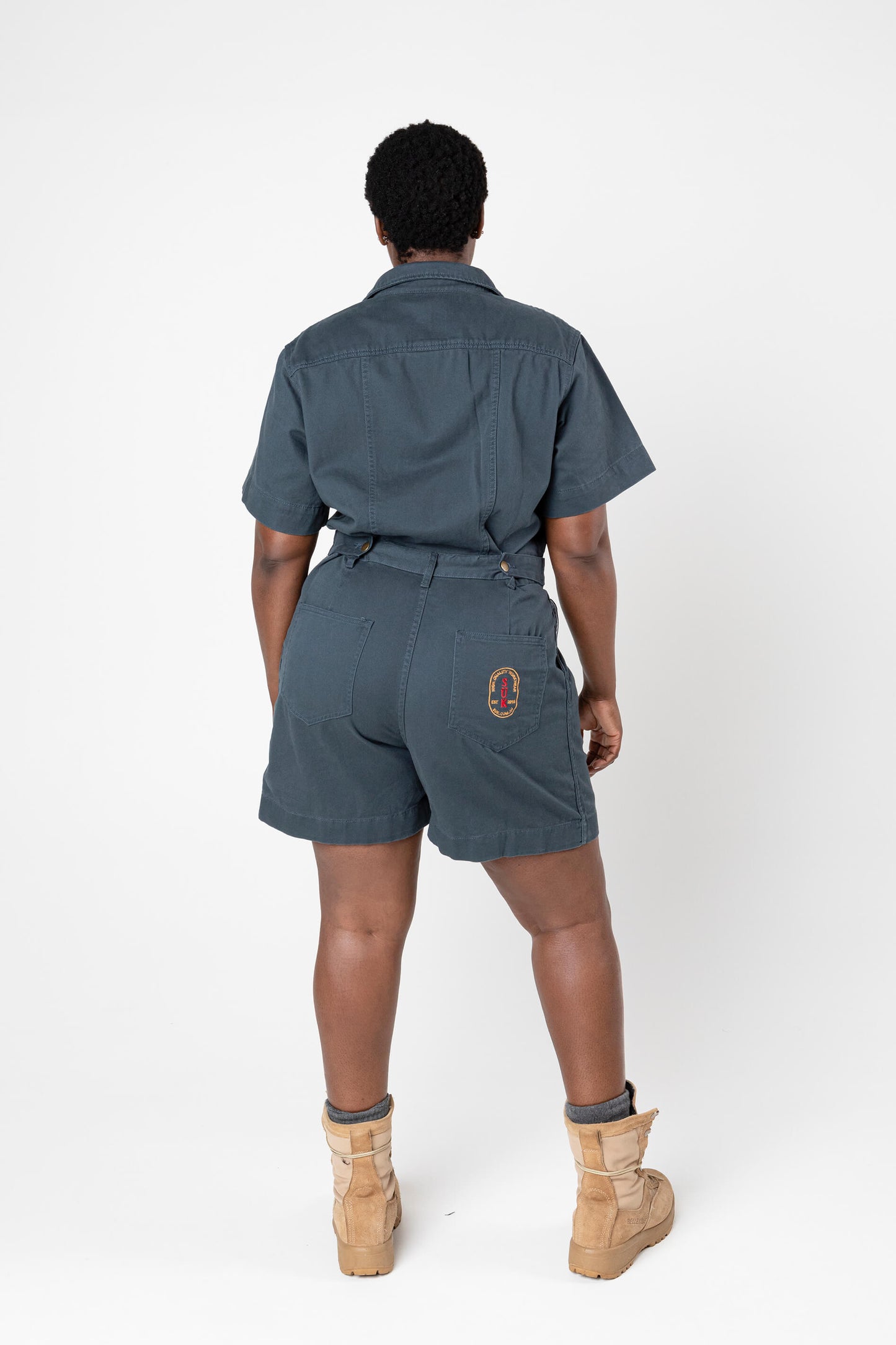 Cropped Ringer Suit - Short - Green