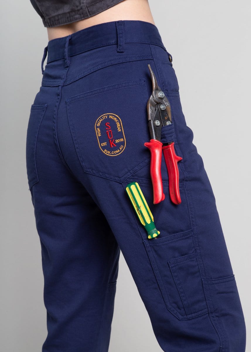 2 Way Work Pants Blue