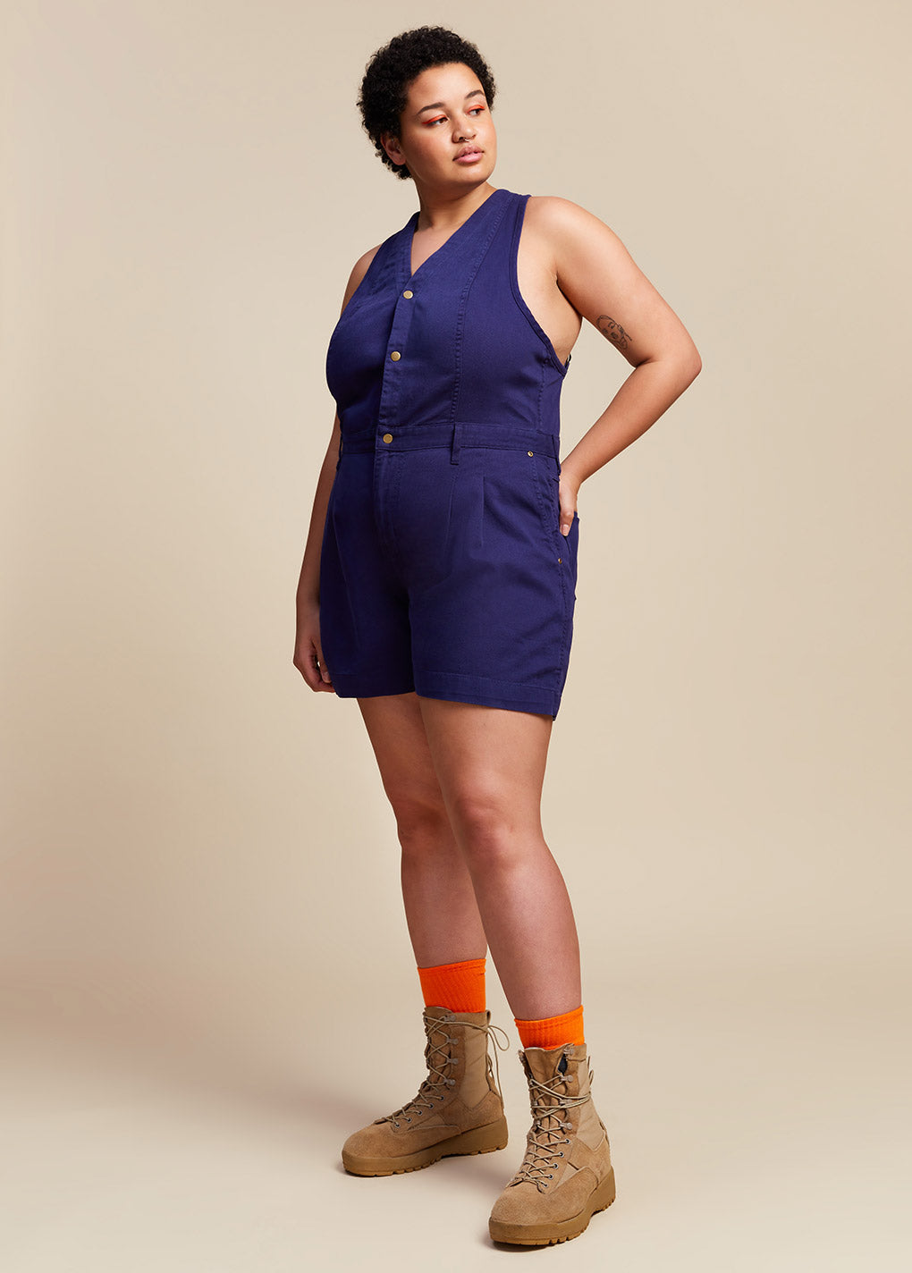 Cropped Roper Suit - Blue