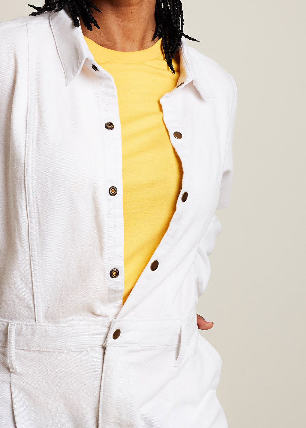 Ringer Suit - Long - White