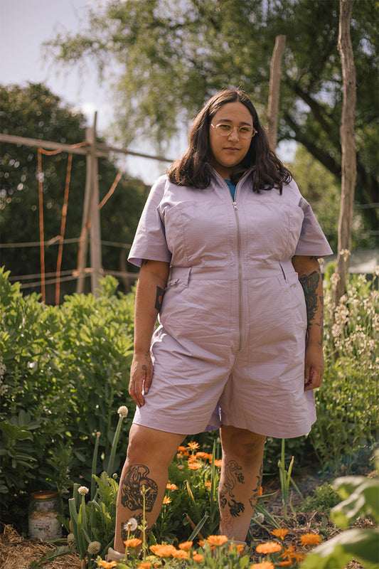 Ripstop Cropped Lagoon Suit - Pastel Short Body