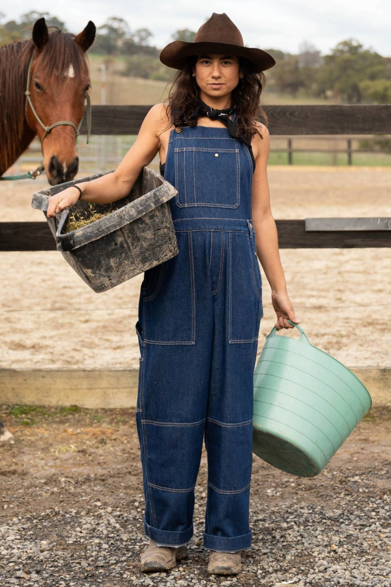 Denim Brumby Suit - Mid Blue