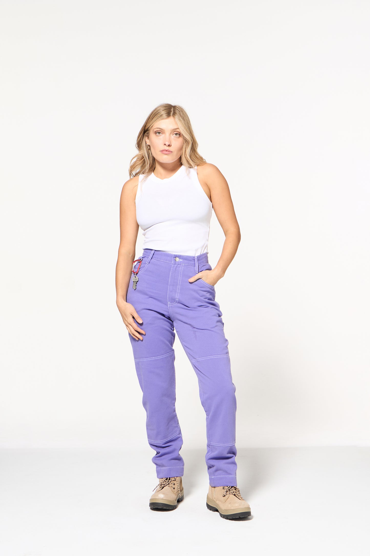 2 Way Work Pants - Milky Way