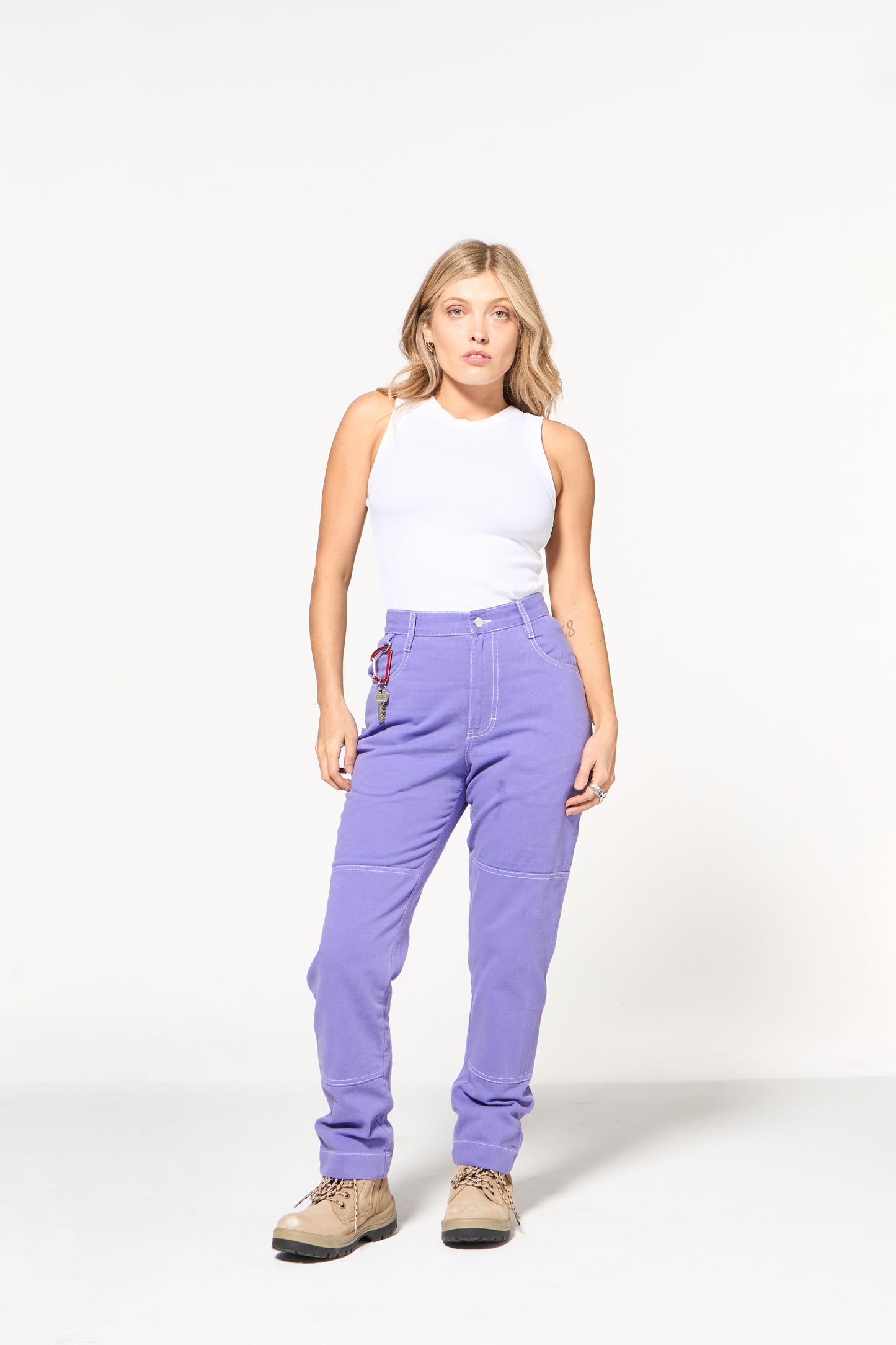 2 Way Work Pants - Milky Way