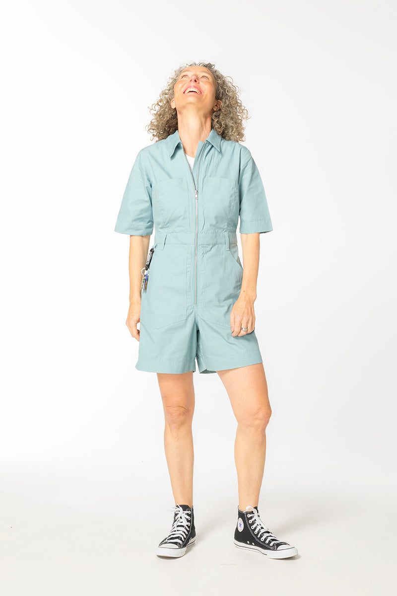 Ripstop Cropped Lagoon Suit -  Long Body