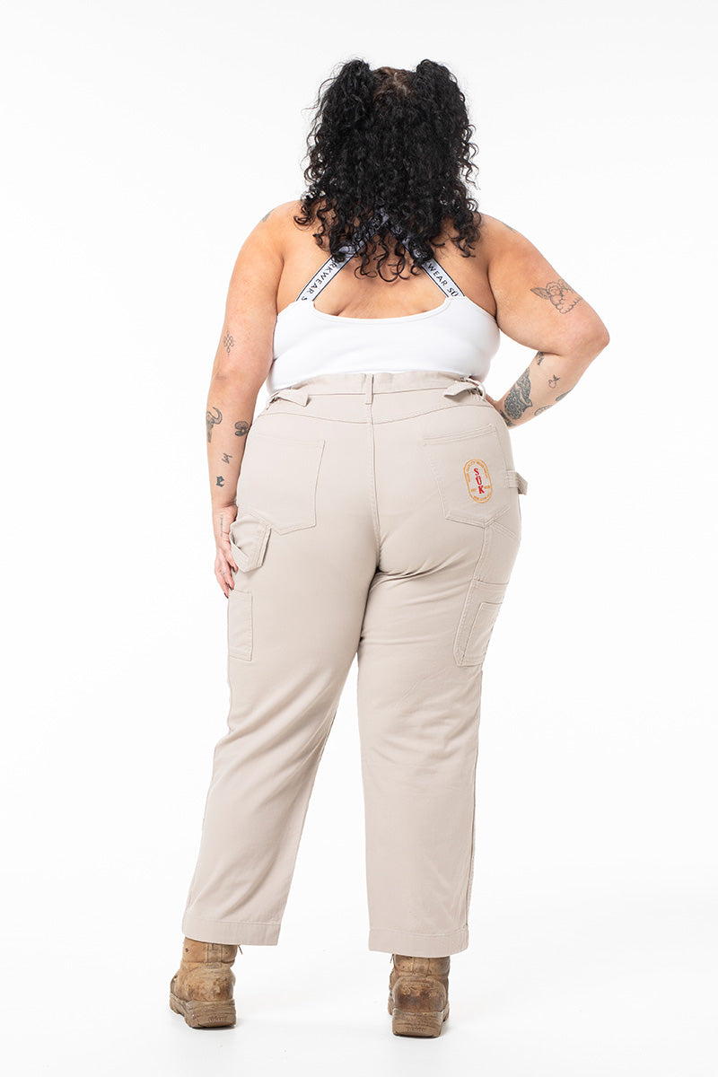 2 Way Work Pants - Stone