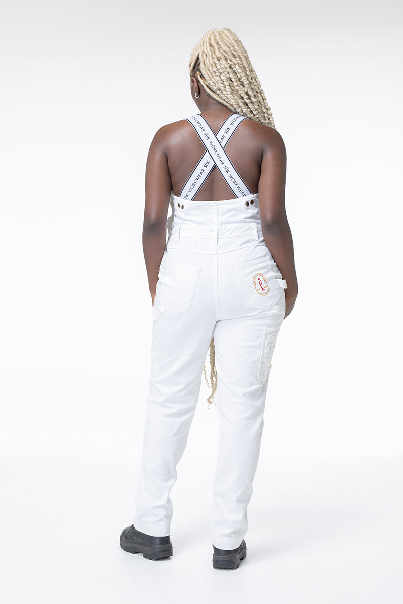 925 Work Suit Long Body - White