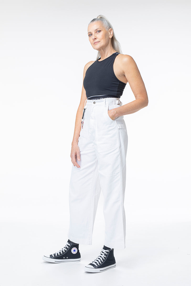 Construction Pants - White