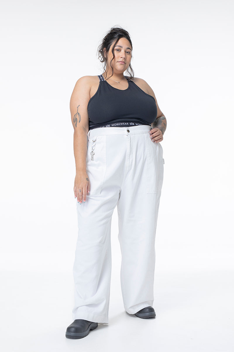 Construction Pants - White